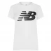 New Balance Classic Logo T-Shirt Womens White