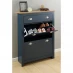 Homelife Sherbourne Shoe Cabinet Blue Slate