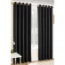 Homelife Vogue Woven Blackout Eyelet Curtains Black