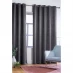 Homelife Crinkle Woven Blackout Eyelet Curtains Charcoal