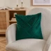 Studio Pleated Velvet Cushion Green