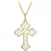 Be You 9ct Gold Filigree Cross Necklace Yellow Gold