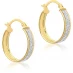 Be You 9ct Gold Stardust Hoops Gold
