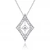 Espree Espree Espree Elite Fashion Diamond Shaped Crystal Earrings Silver