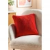 Homelife Homelife Cosy Teddy Fleece Filled Cushion Red