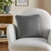 Homelife Velour Cushion Grey