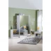 Homelife Coniston 4 Piece Mirror Bedroom Set White