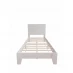 Homelife Single Wooden Bed White