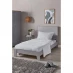 Homelife Single Wooden Bed Grey