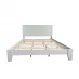 Homelife Double Wooden Bed White