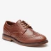 Be You Faux Leather Brogues Shoes Brown