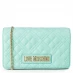 LOVE MOSCHINO Super Quilted Mini Crossbody Bag Mint Green 802