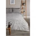 Homelife Homelife Linear Stripe Duvet Set Grey