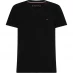 Tommy Hilfiger Core Stretch V Neck Slim Fit T Shirt Black 083