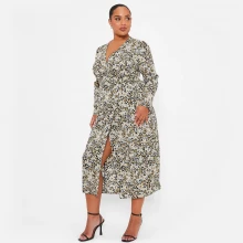 Женское платье I Saw It First Floral Wrap Belted Midaxi Dress