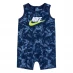 Nike Wash Camo Romper Set Baby Boys Midnight Navy