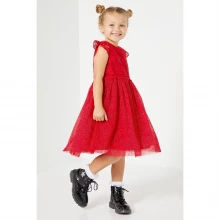 Детское платье Studio Flower Girl Glitter Mesh Dress Red