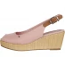 Tommy Hilfiger Iconic Elba Sling Back Wedges Soothing Pink