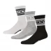 Шкарпетки DKNY Reed 3Pk Socks Sn42 Blk/Wht/Gry