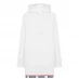 Женское платье MOSCHINO Hooded Sweatshirt Dress White 0001