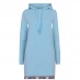 Женское платье MOSCHINO Hooded Sweatshirt Dress Light Blue