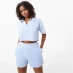 Slazenger ft. Wolfie Cindy Towelling Cropped Polo Womens Baby Blue