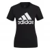 adidas Essentials Logo T-shirt Womens Black/White