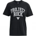 Under Armour Project Rock Heavyweight Campus T-Shirt Black/Ivory