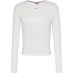 Жіноча футболка Tommy Jeans Essential Rib Long Sleeve Baby Tee White
