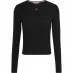 Жіноча футболка Tommy Jeans Essential Rib Long Sleeve Baby Tee Black