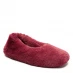 Be You Faux Fur Ballet Slipper Wine Red