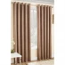 Homelife Vogue Woven Blackout Eyelet Curtains Latte