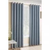 Homelife Vogue Woven Blackout Eyelet Curtains Duck egg