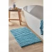 Homelife Super Soft Ribbed Bath Mat Blue