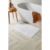 Homelife Stripe Bathmat White