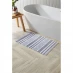 Homelife Stripe Bathmat Silver