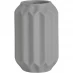 Homelife 14cm Small Ribbed Vase Grey