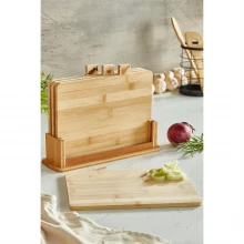Homelife Set of 4 Bamboo Index Chopping Boards