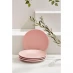Homelife 4 Piece Stoneware Dinner Plates Blush Pink