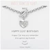 Notes From The Heart Notes From The Heart Notes From The Heart Happy 18th Birthday Bracelet Silver