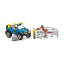 Дитяча іграшка Schleich Dinosaurs Off-Road Vehicle with Dino Outpost Toy
