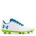Under Armour Magnetico Select Junior Firm Ground Football Boots White/Yellow