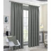 Studio Victor Woven Blockout Pencil Pleat Curtains Grey