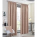 Studio Victor Woven Blockout Pencil Pleat Curtains Soft Pink
