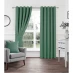 Homelife Woven Eyelet Blackout Plain Curtains Teal