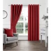 Homelife Woven Eyelet Blackout Plain Curtains Red