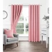 Homelife Woven Eyelet Blackout Plain Curtains Soft Pink