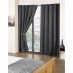 Other Cali Woven Blackout Eyelet Curtains Charcoal
